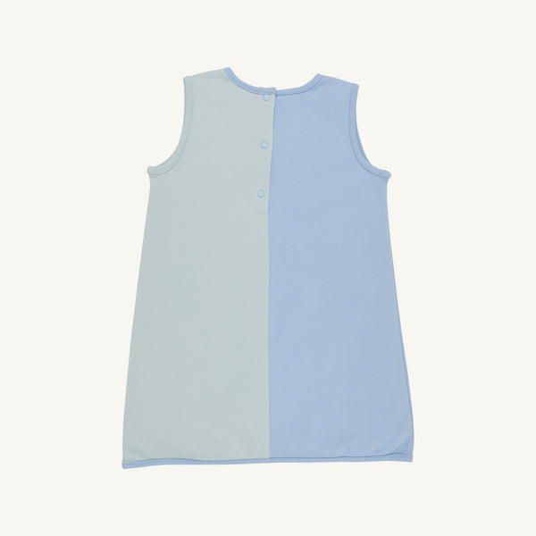 Kennedy Colorblock Jumper - Sarasota Sky & Old Greenwich Green
