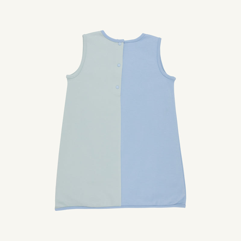 Kennedy Colorblock Jumper - Sarasota Sky & Old Greenwich Green