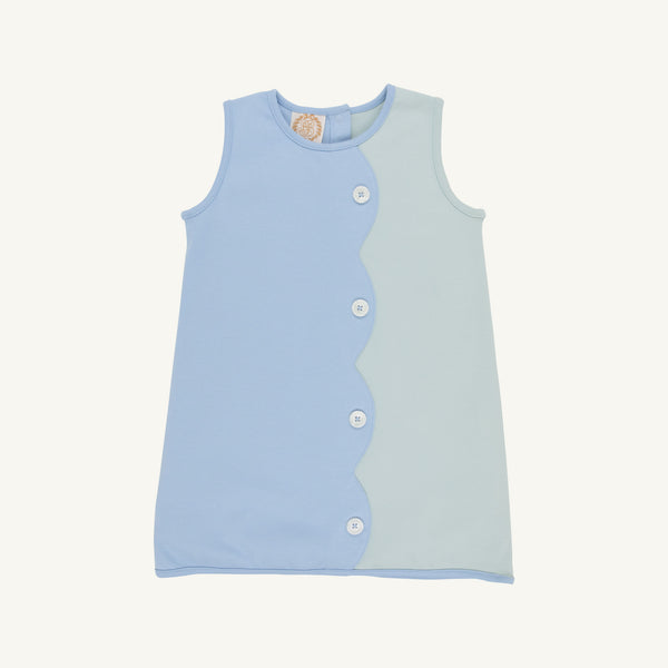 Kennedy Colorblock Jumper - Sarasota Sky & Old Greenwich Green
