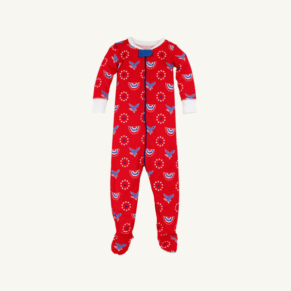 Knox's Night Night - Star Spangled Swag with Worth Avenue White