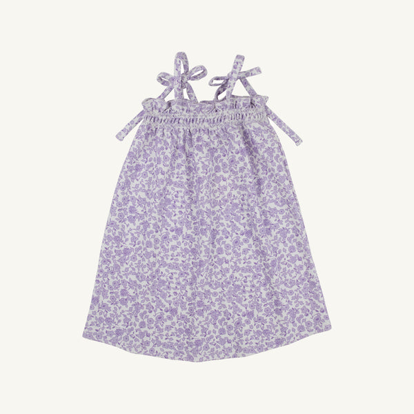 Lainey's Little Dress - Greenville Garden (Lauderdale Lavender) with Worth Avenue White