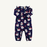 Leigh Ann Angel Sleeve Romper - Keeping Spirits Bright (Nantucket Navy)