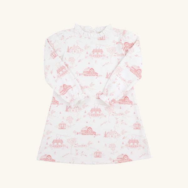 Lizzie's Luxe Leisure Dress - York Town Toile with Worth Avenue White