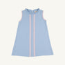Lizzie's Luxe Leisure Dress - Beale Street Blue with Palm Beach Pink & Worth Avenue White