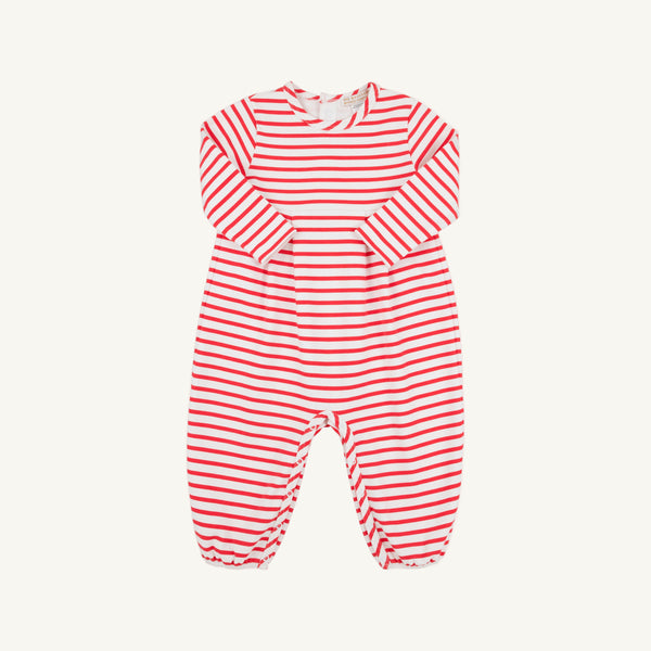 Long Sleeve Bradford Romper - Richmond Red Stripe