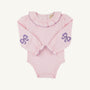 Long Sleeve Ramona Ruffle Shirt & Onesie - Palm Beach Pink with Palisades Purple