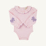 Long Sleeve Ramona Ruffle Shirt & Onesie - Palm Beach Pink with Palisades Purple