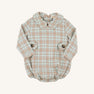 Long Sleeve Brentley Bubble - Henry Clay Houndstooth (Edisto Egg Blue)