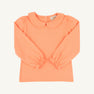 Maude's Peter Pan Collar Shirt & Onesie (Long Sleeve Pima) - Seashore Sherbet