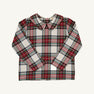 Peter Pan Collar Shirt (Long Sleeve Flannel) - Charlie Place Plaid