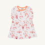 Long Sleeve Polly Play Dress - Fall on Fincastle Road with Seashore Sherbet