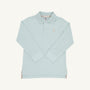 Long Sleeve Prim & Proper Polo & Onesie - Old Greenwich Green with Keeneland Khaki Stork