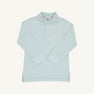 Long Sleeve Prim & Proper Polo & Onesie - Old Greenwich Green with Keeneland Khaki Stork