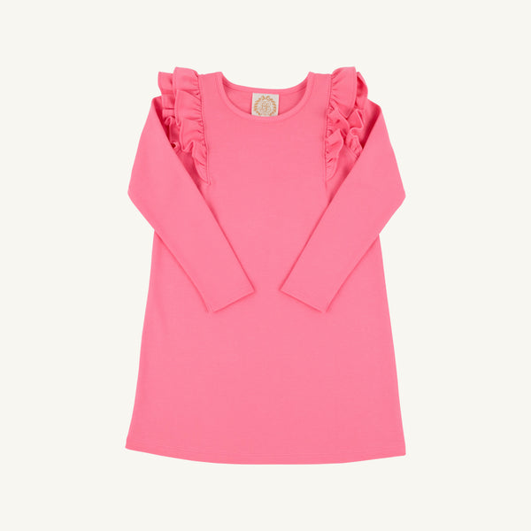 Long Sleeve Ruehling Ruffle Dress - Romany Rose