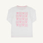 Long Sleeve Sir Proper's T Shirt - Worth Avenue White with Palm Beach Pink