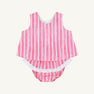 Mary Todd Tab Set - Sea Wall Stripe (Winter Park Pink) with Worth Avenue White