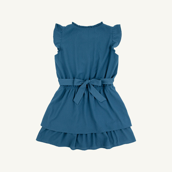 Mary Price Party Dress - Barnsley Blue Dot