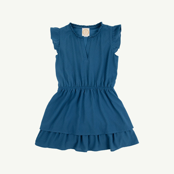 Mary Price Party Dress - Barnsley Blue Dot