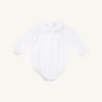 Maude's Peter Pan Collar Shirt & Onesie (Long Sleeve Woven) - Worth Avenue White