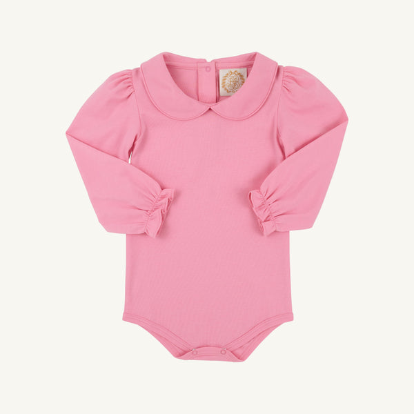 Maude's Peter Pan Collar Shirt (Long Sleeve Pima) - Hamptons Hot Pink