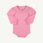 Maude's Peter Pan Collar Shirt (Long Sleeve Pima) - Hamptons Hot Pink