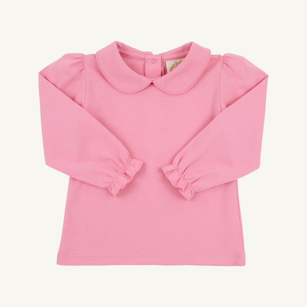 Maude's Peter Pan Collar Shirt (Long Sleeve Pima) - Hamptons Hot Pink