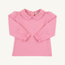 Maude's Peter Pan Collar Shirt (Long Sleeve Pima) - Hamptons Hot Pink