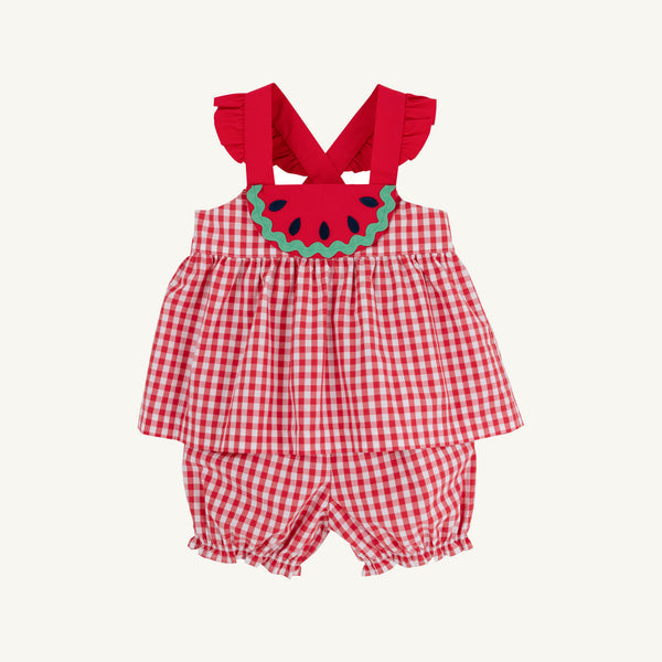 Nancy's Novelty Set - Richmond Red Gingham with Watermelon