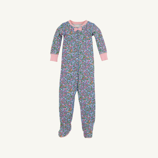 Noelle's Night Night Waffle Knit - Mountain Brook Mini Floral (Parrot Cay Coral) with Sandpearl Pink