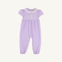 Olivia Ruth Romper - Lauderdale Lavender with Worth Avenue White