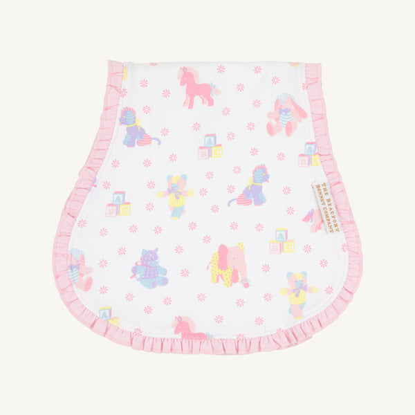Oopsie Daisy Burp Cloth - Cuddle up Cutie (Palm Beach Pink) with Palm Beach Pink