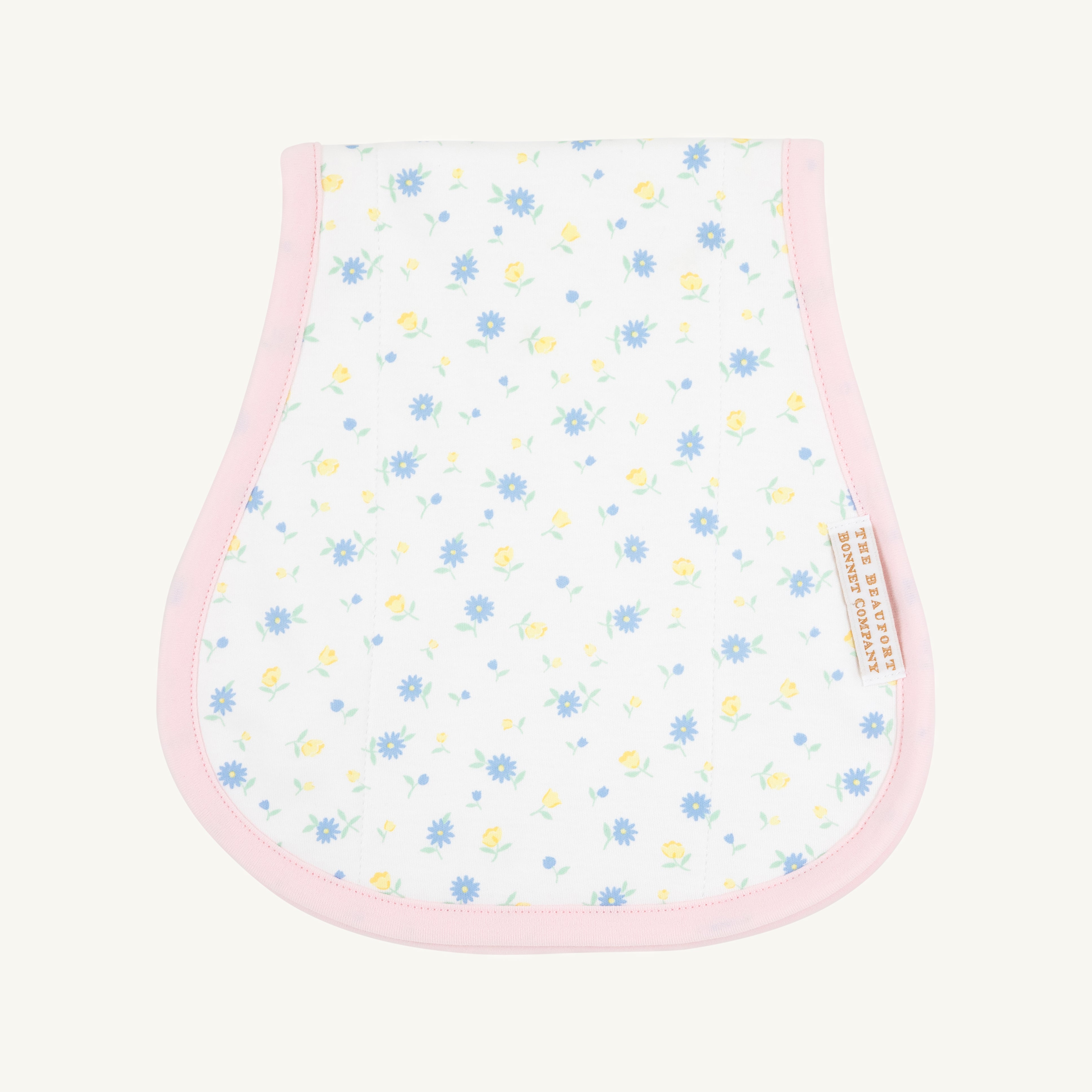Oopsie Daisy Burp Cloth - Dunwoody Daisy with Palm Beach Pink