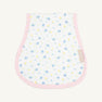 Oopsie Daisy Burp Cloth - Dunwoody Daisy with Palm Beach Pink