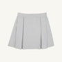 Parson Pleated Skirt - Grantley Gray Houndstooth, a gray and white houndstooth pleated skirt for girls.
