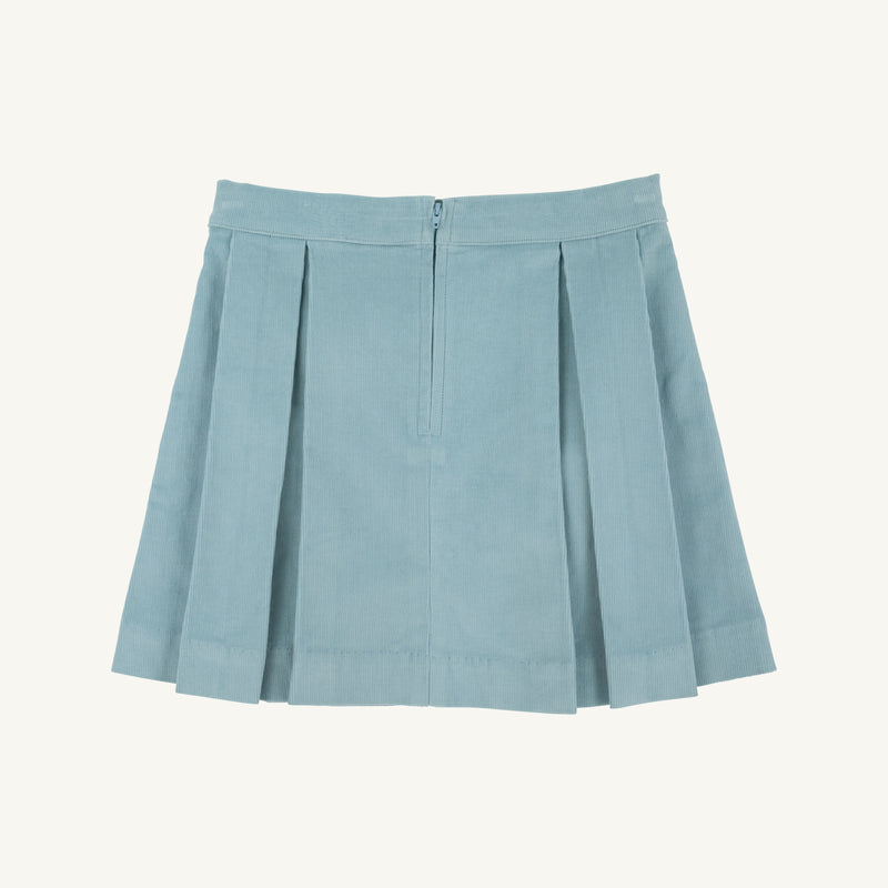 Parson Pleated Skirt - Old Greenwich Green Corduroy
