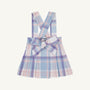 Pearl Prep Skirt - Peach Blossom Plaid with Palisades Purple