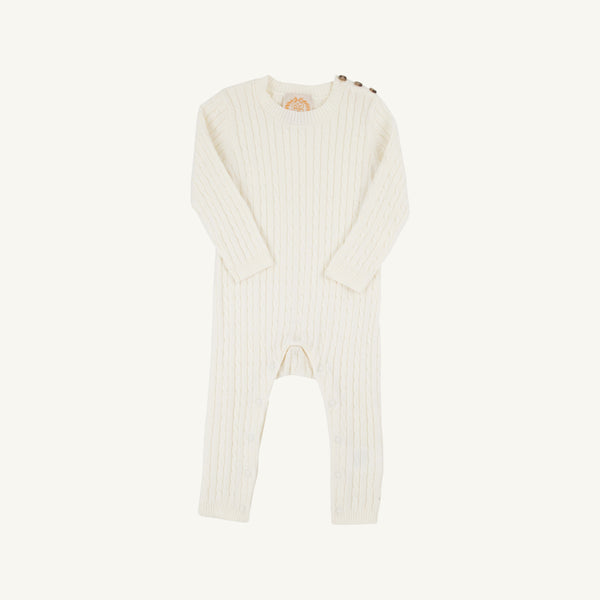 Pearson Playsuit (Cable Knit) - Palmetto Pearl