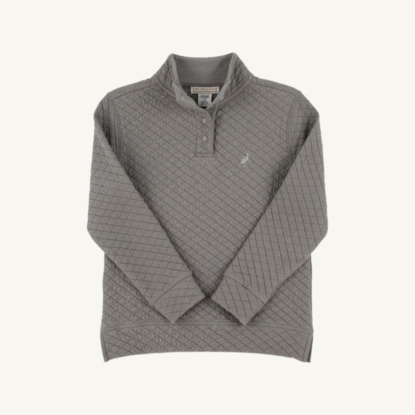 Pendleton Popped Collar (Quilted) - Grantley Gray with Tonal Stork