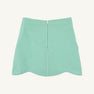 Perrin Scallop Skort - Gibson Island Green Mini Gingham with Apple Embroidery