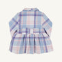 Pippa Peacoat - Peach Blossom Plaid with Palm Beach Pink