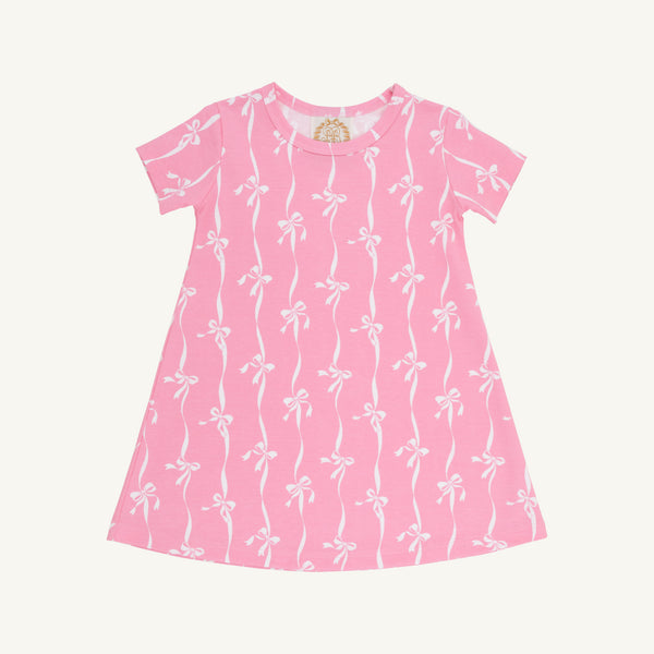 Polly Play Dress - Bell Court Bows (Hamptons Hot Pink)