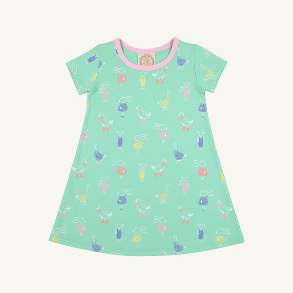 Polly Play Dress - Farm Life Friends (Pink) and Pier Party Pink