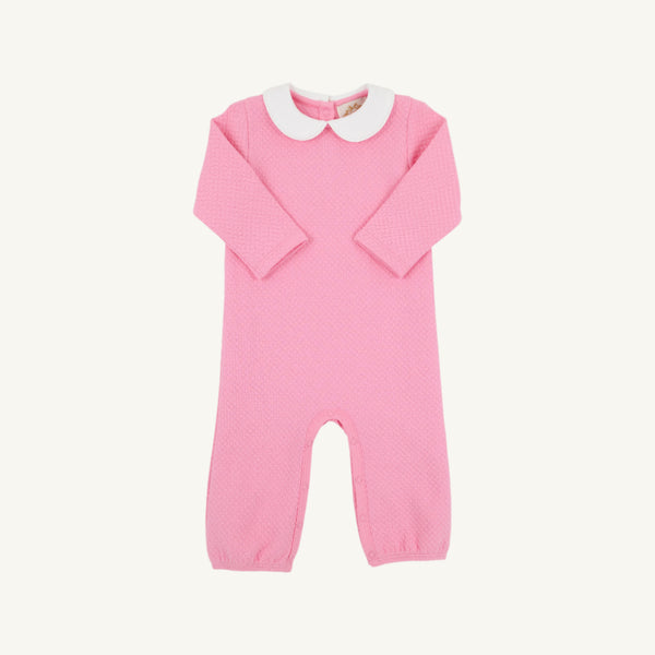 Poppy Dell Playsuit - Hamptons Hot Pink with Worth Avenue White