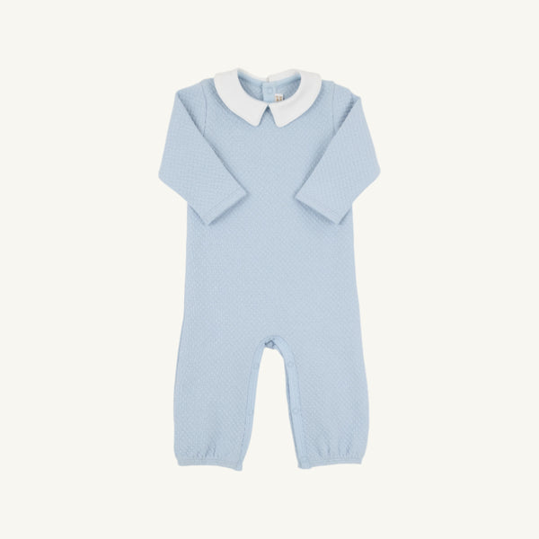 Potter Playsuit - Buckhead Blue with Worth Avenue White
