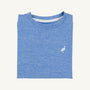 Prepletic™ Carter Crewneck - Sunrise Blvd. Blue with Worth Avenue White Stork