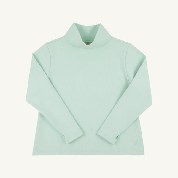 Prepletic™ Finley Funnel Sweatshirt - Sea Island Seafoam with Tonal Stork