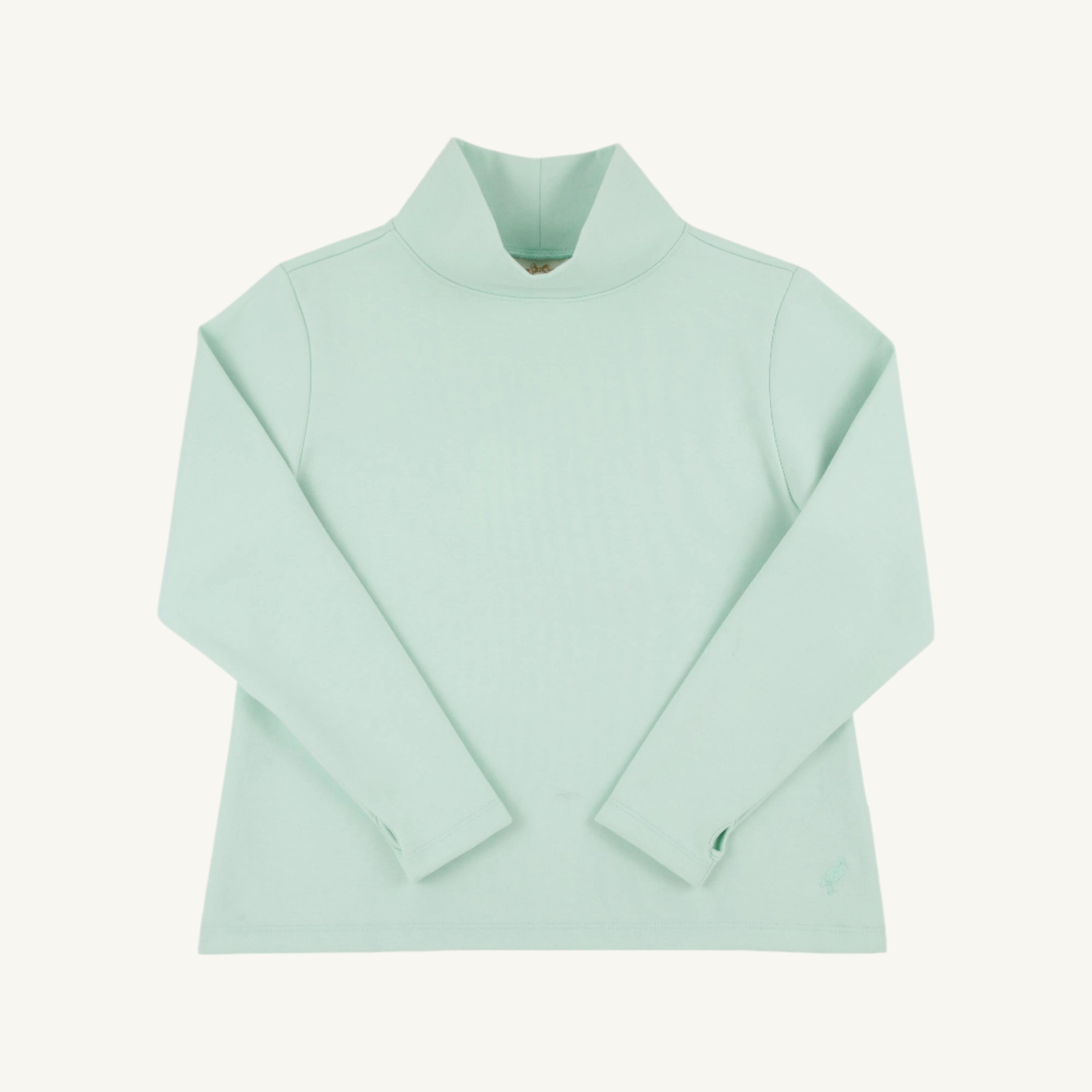 Prepletic™ Finley Funnel Sweatshirt - Sea Island Seafoam with Tonal Stork
