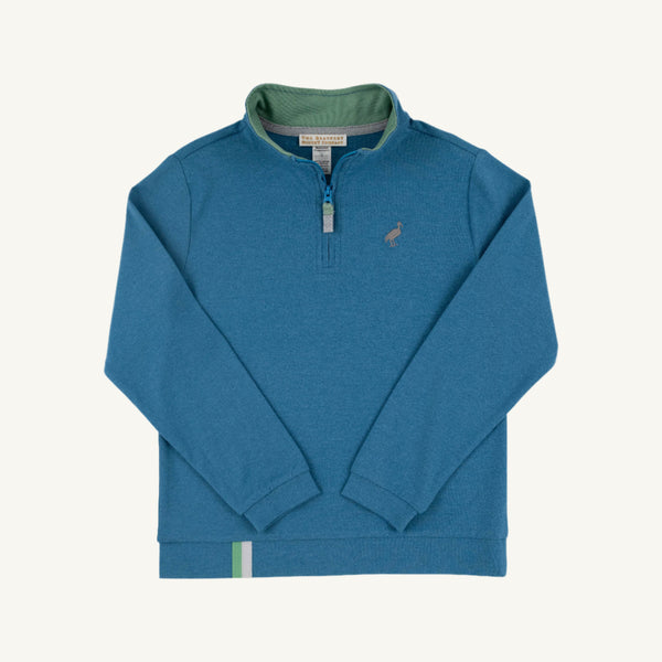 Prepletic™ Hayword Half-Zip - Barnsley Blue with Gallatin Green & Grantley Gray Stork