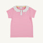 Prepletic™ Preppy Polo - Pier Party Pink Stripe with Worth Avenue White