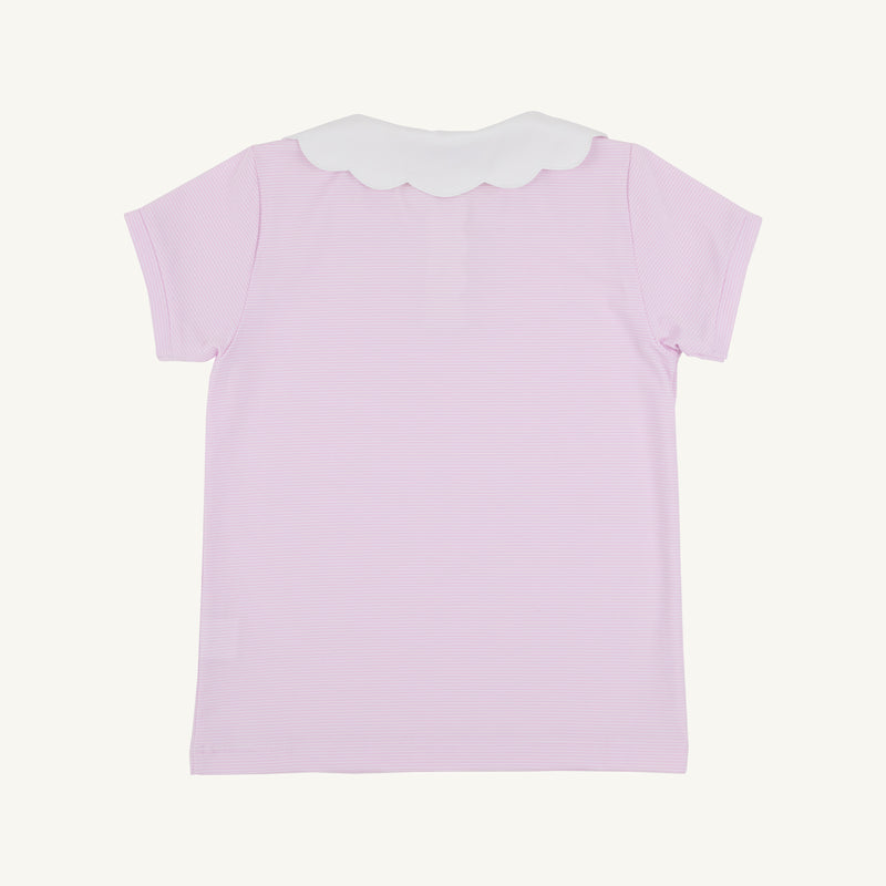 Prepletic™ Preppy Polo - Valley High Violet Stripe with Worth Avenue White